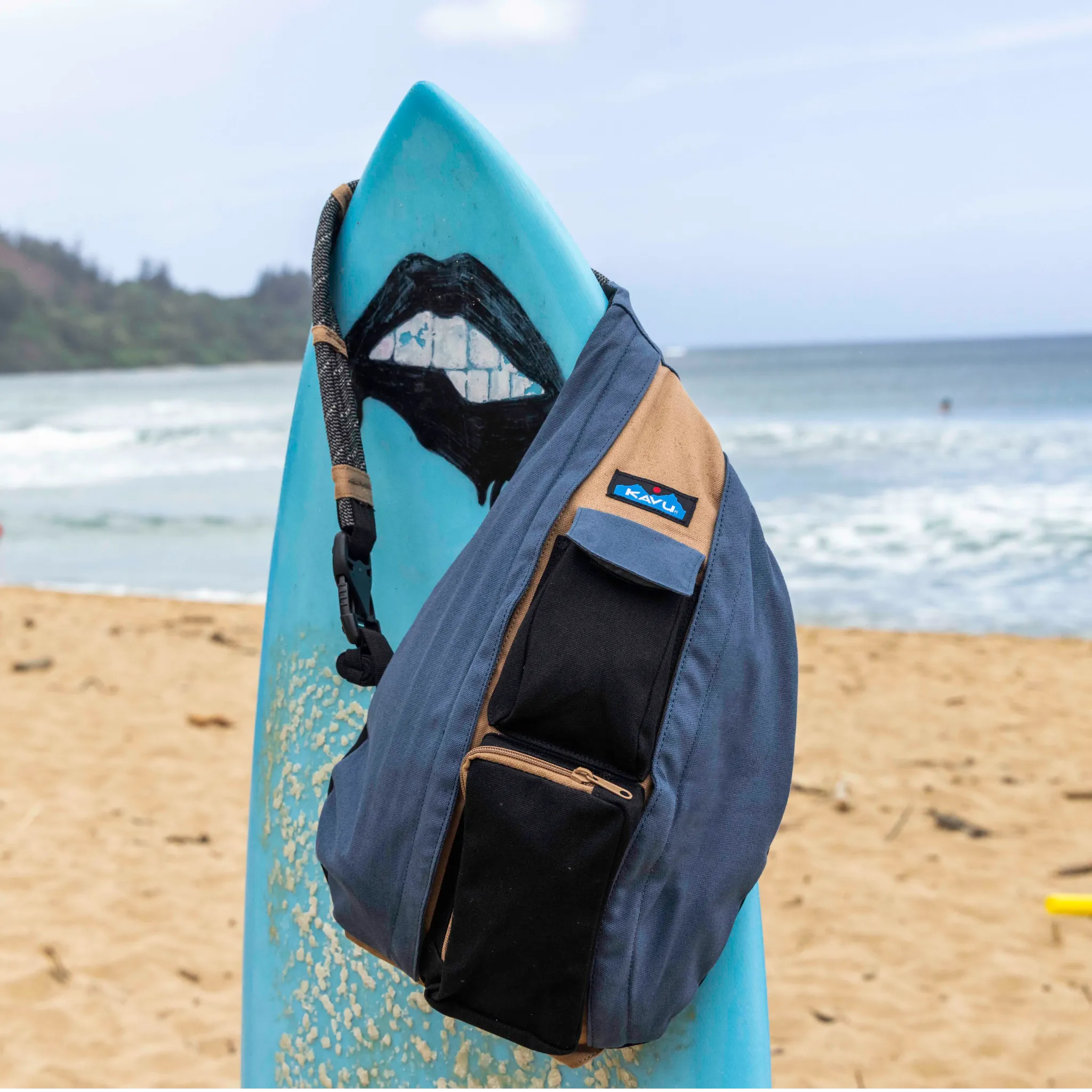 Khaki kavu top rope bag